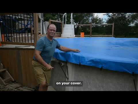 Above Ground Pool Cover Attached To Deck