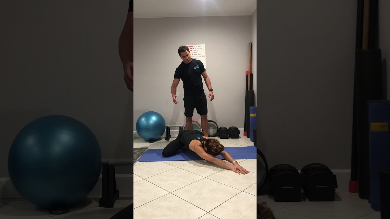 Child Pose LAT Stretch