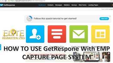 How To Use GetResponse With You ELITE MARKETING PRO EMP Capture Pages System