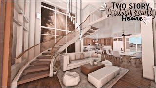 BLOXBURG: Two-Story Modern Family Home | House build ♡