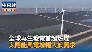 全球再生發電史上首超燃煤　歐美化石燃料依賴反增