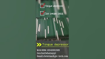 Tongue depressor/ice cream stick making machine