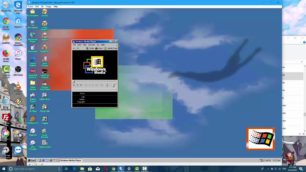 Windows ME Beta 1 (Build 2380) in Virtual PC 2007! - YouTube