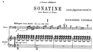 Alexandre Tansman: Bassoon Sonatine (1952)