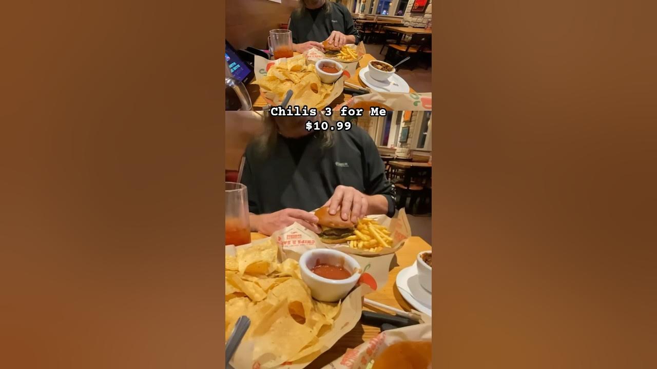 Chilis 3 for me 10 99 deal shorts youtube