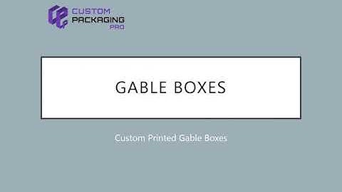 Gable Packaging Boxes | Large Gable Boxes | Kraft Gable Boxes
