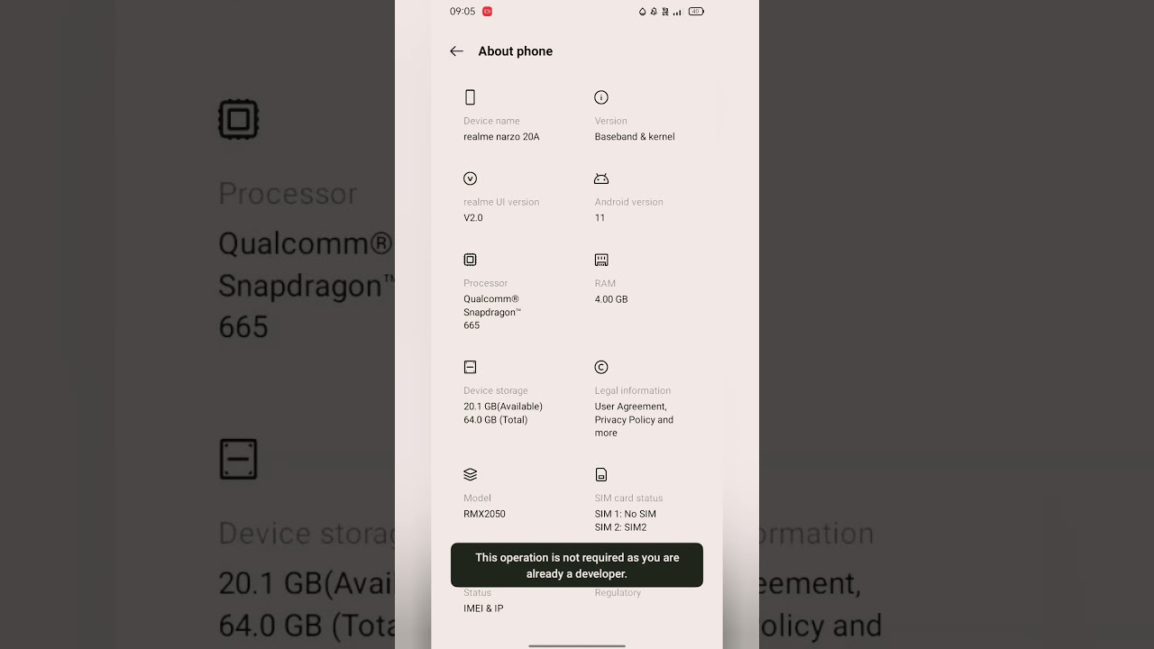 realme narzo me developer option kaise on kare