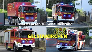 [BRENNT GÜTERBAHNHOF] Einsatzfahrten Berufs und Freiwillige Feuerwehr Gelsenkirchen