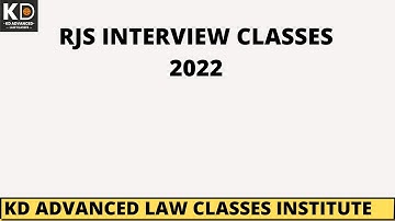 RJS INTERVIEW GUIDANCE BY SANJEEV SIR