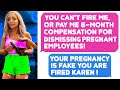 Entitled Karen Blackmailed My Boss With Her Fake Pregnancy! She Was Fired Instantly! - r/ProRevenge