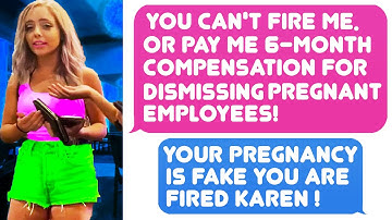 Entitled Karen Blackmailed My Boss With Her Fake Pregnancy! She Was Fired Instantly! - r/ProRevenge