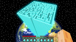 This is TALLEST DIAMOND MAZE in My Minecraft World !!! Skyscraper Tall Building Challenge !!!