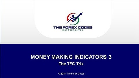 Money Making Indicators Part 3. The TFC Trix