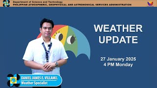 Public Weather Forecast issued at 4PM | January 27, 2025 - Monday