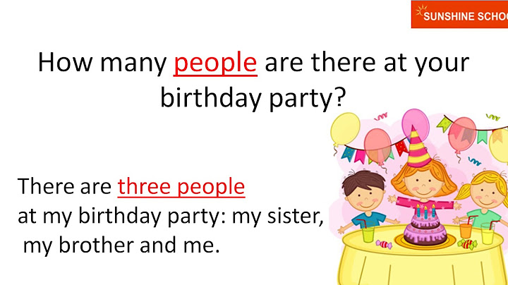 Bài viết anh văn về 1 buổi tiệc sinh nhật