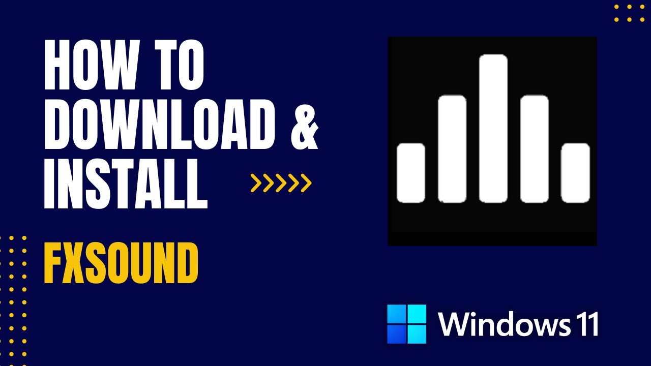 How to Download and Install FxSound For Windows YouTube