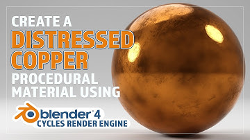 CREATE A DISTRESSED COPPER PROCEDURAL MATERIAL IN BLENDER VERSION 4