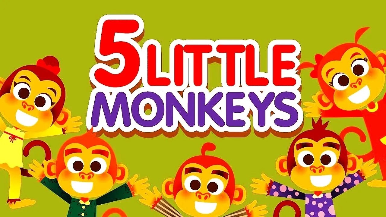 Five Little Monkeys Jumping on The Bed | Nursery Rhymes for Kids - YouTube