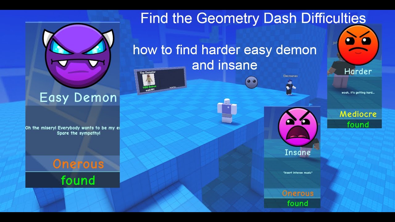 Tag/geometry Dash Alldemon Difficulty - (OUTDATED) Find the Geometry Dash Difficulties how to get harder insane