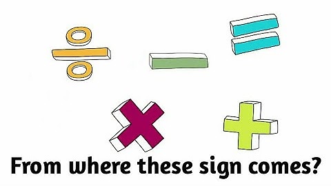 Mathematical sign and their inventor.