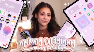 Making EVERYTHING Aesthetic *iPhone, iPad & MacBook* screenshot 5
