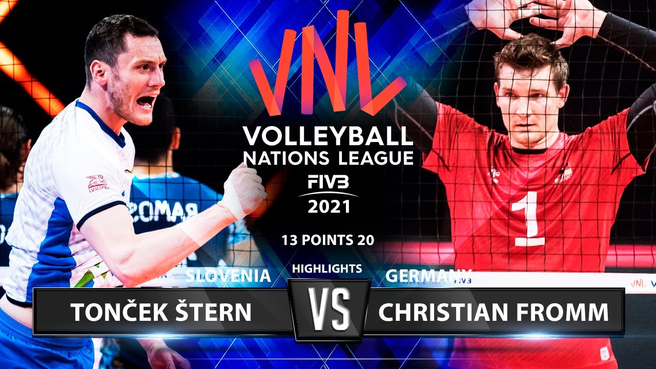 Slovenia vs Germany | VNL 2021 | Highlights | Toncek Stern vs Christian Fromm