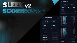FiveM Sleek Scoreboard V2 | Heist Cooldowns, Job Counters, Draggable UI, RP Names, Search Filter