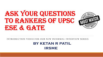 Know The Toppers of ESE & GATE by Your Way- By Ketan R Patil