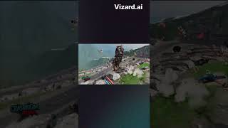 Crash Character Lands Hard on Wreckage