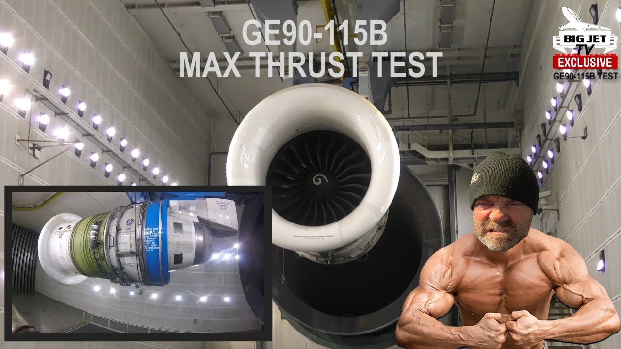 SOUND UP ⬆️🔊 MAX THRUST TEST – GE90-115B - YouTube