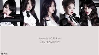 4Minute - Cold Rain (추운 비) (Color Coded Lyrics) [Han/Eng/Rom]