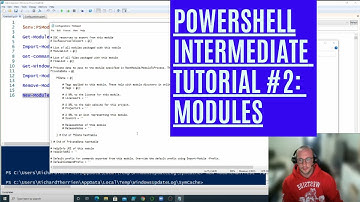 PowerShell Intermediate Tutorial 2 : Modules [Intermediate]