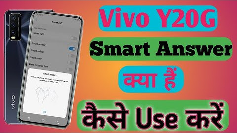 Vivo Y20G Smart Answer Setting// Vivo Y20G Automatic Call Receive कैसे करें,,, Technical Anwar,,,,,,