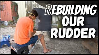 How to Repair a Fiberglass Rudder, Ep-213