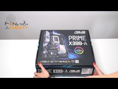 Asus PRIME X399-A Unboxing with Close-Up Shots & Build Quality