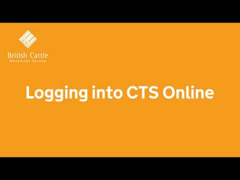 Logging into CTS Online