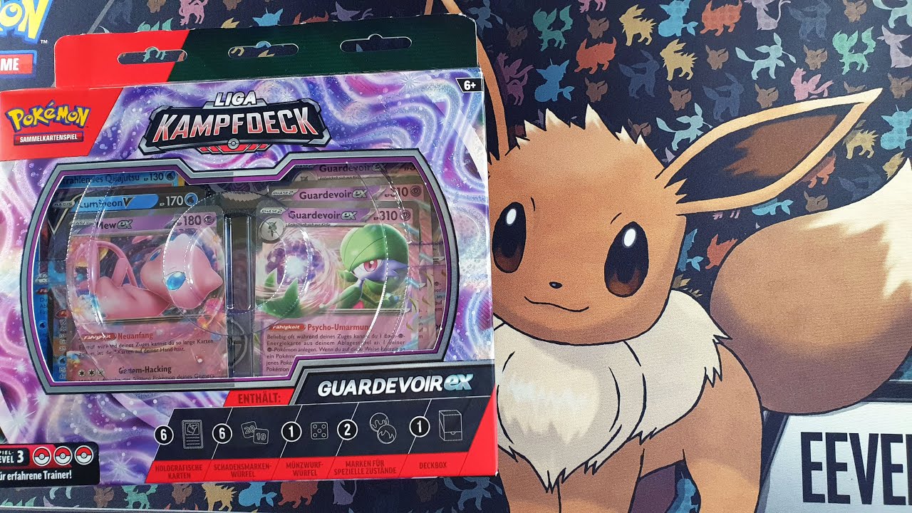 Unboxing Pokemon - Guardevoir Mew Liga Kampf Deck - DoffazukisDeckbauDungeon