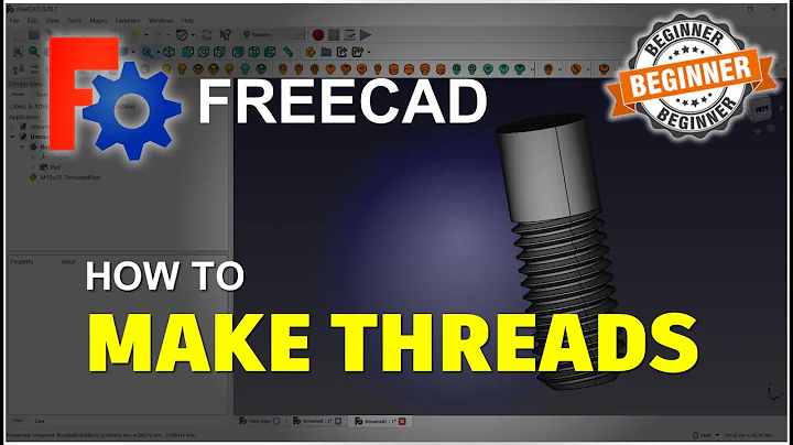 FreeCAD How To Make Threads Tutorial
