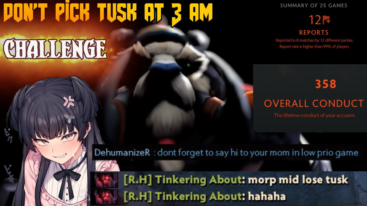 Dog shit Tusk Rampage compilation - Dota 2