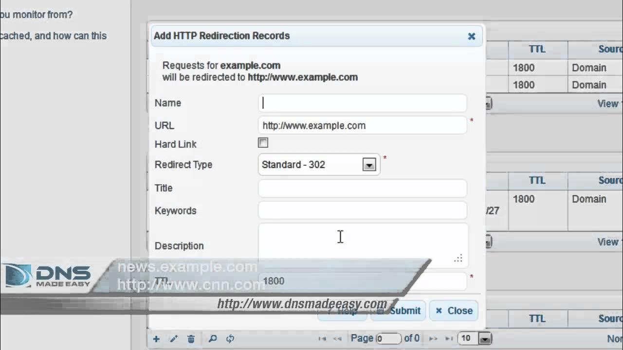 Перенаправление dns. Dns records.