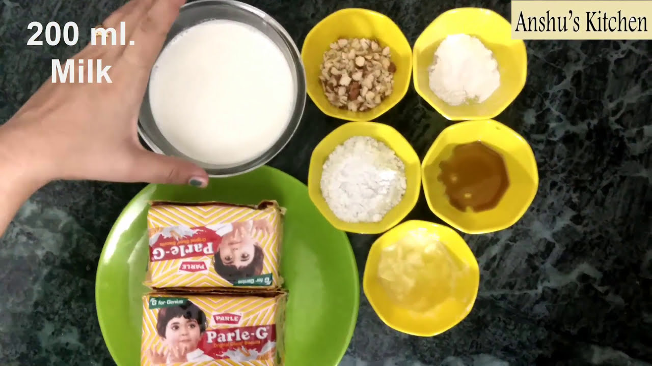 Parle G cake recipe in cooker | How to make Parle G biscuit cake in ...