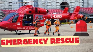 Air Ambulance Emergency Rescue at Horse Guard Parade #airambulance  #kingsguard  #horseguardsparade