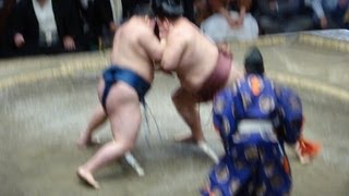 20130927 大相撲秋場所 13日目 稀勢の里 vs 豪栄道 キセノン(~_~;)