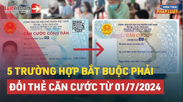 5 Trường Hợp Bắt Buộc Phải Đi Đổi Thẻ Căn Cước Từ  01/7/2024 | LuatVietnam