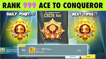 🇮🇳DAY 07 :🥶RANK 999 ACE TO CONQUEROR. 🧐DAILY KITNA POINT BHAGEGA.? SOLO CONQUEROR BEST TIPS & TRICKS