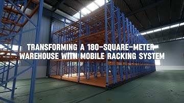 Transforming a 180-Square-Meter Warehouse with Mobile Racking System#warehouse #mobilerackingsystem
