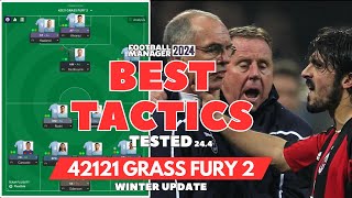 The Best Tactics on FM24 Retest - 42121 GRASS FURY 2 (Winter Update 24.4) - Football Manager 2024