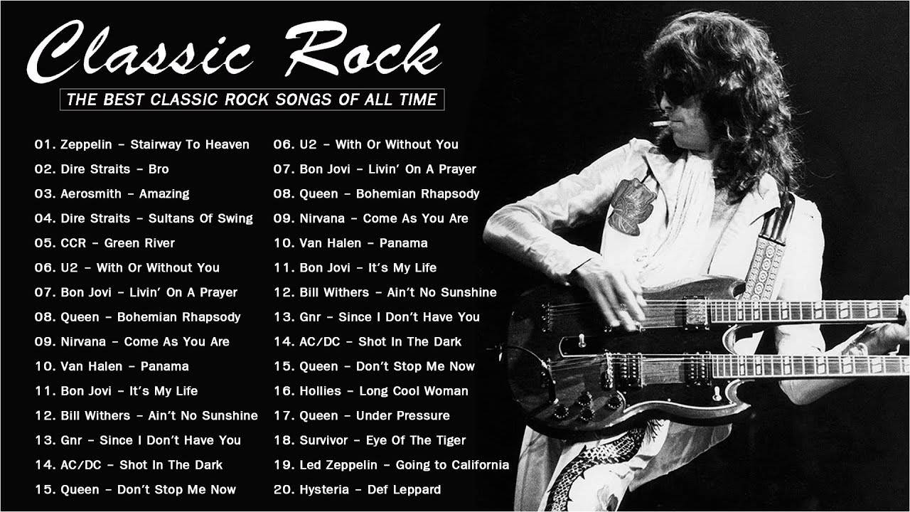 Classic Rock Songs Mix 70s 80s 90s | Dire Straits, L.Zeppelin, AC/DC, Aerosmith, Bon Jovi, Gnr...