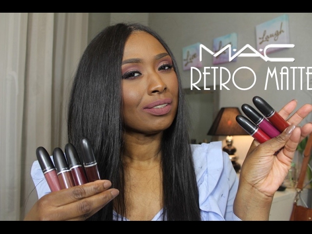 Mac Retro matte liquid lipstick + swatches - YouTube