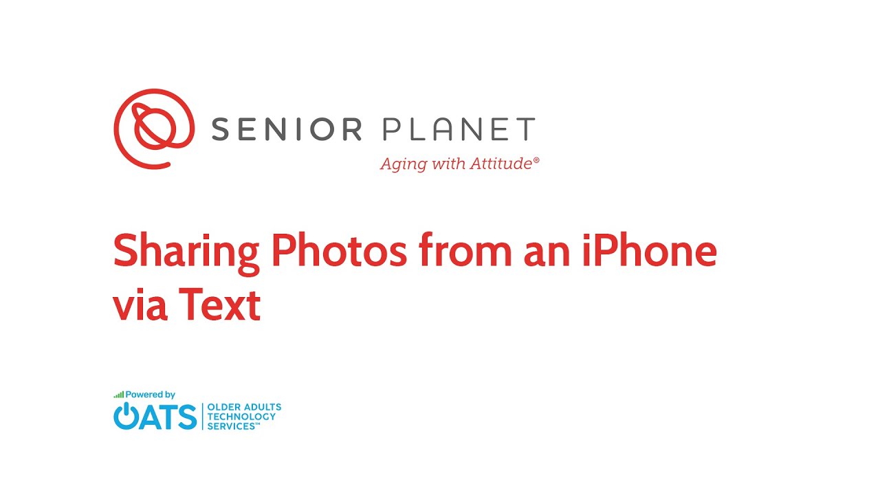 Sharing Photos from an iPhone via Text